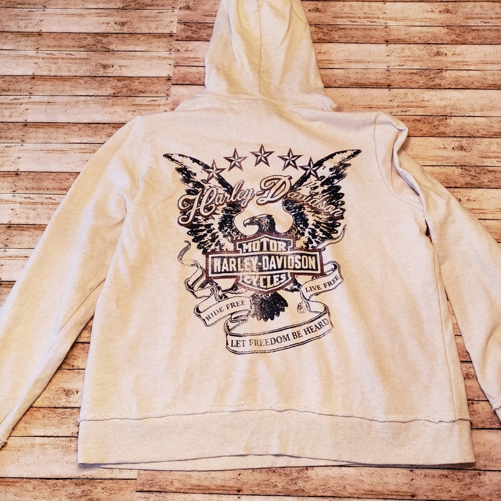 Pre owned Harley Davidson Hoodie (Live free, Ride free)